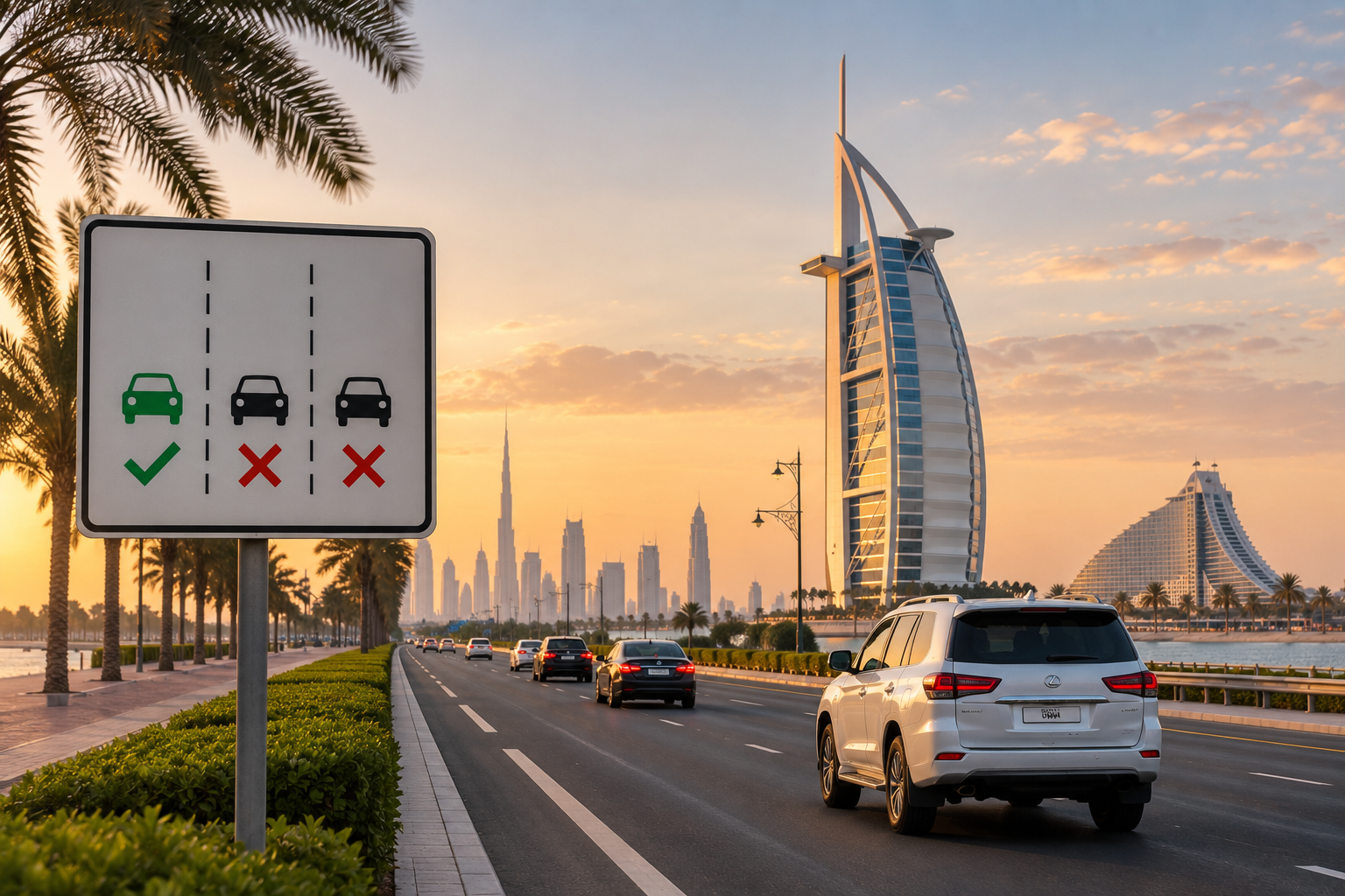 5 Strict Left-Lane Rules Dubai Drivers Must Follow to Avoid AED 700 Fines