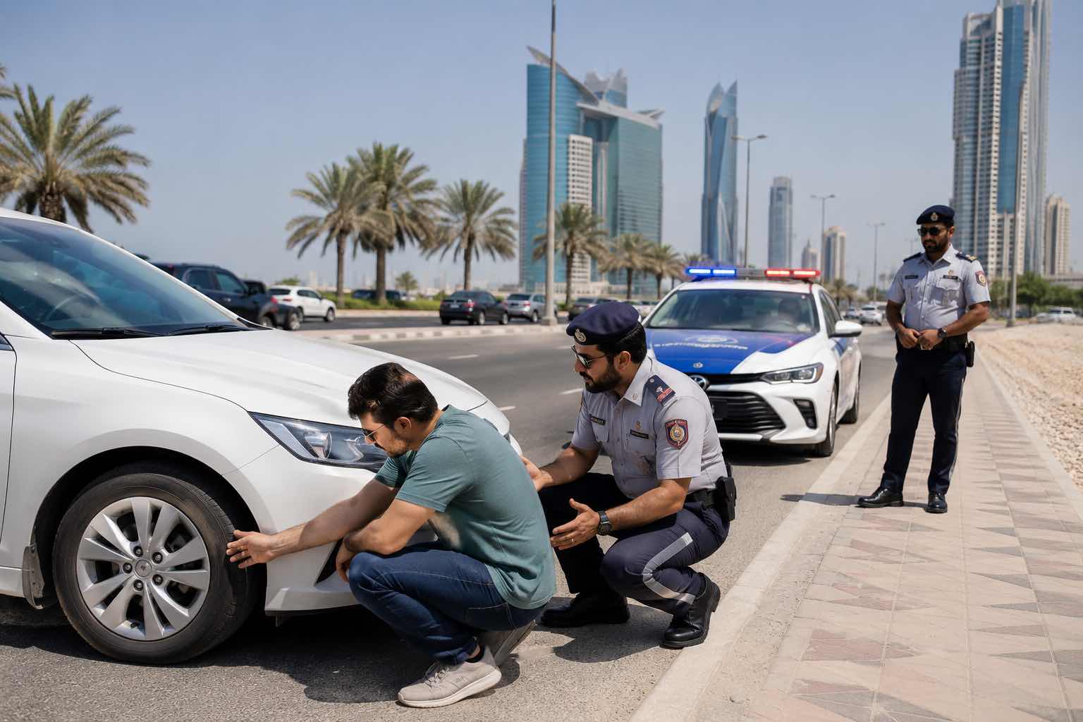 Abu Dhabi Police urge drivers to check tyres as summer heat raises blowout risk Abu Dhabi Police urge drivers to check tyres as summer heat raises blowout risk