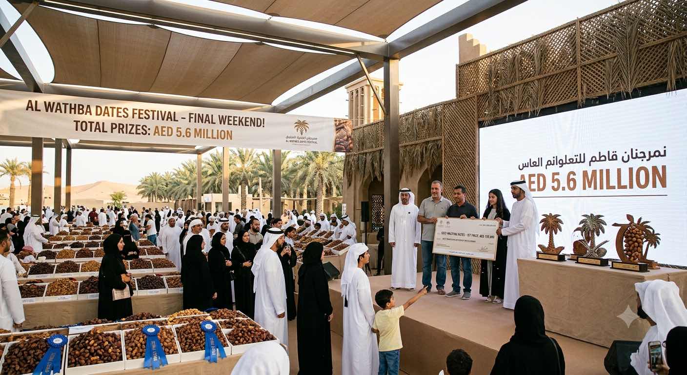 Al Wathba Dates Festival Enters Final Weekend With AED5.6 Million in Prizes