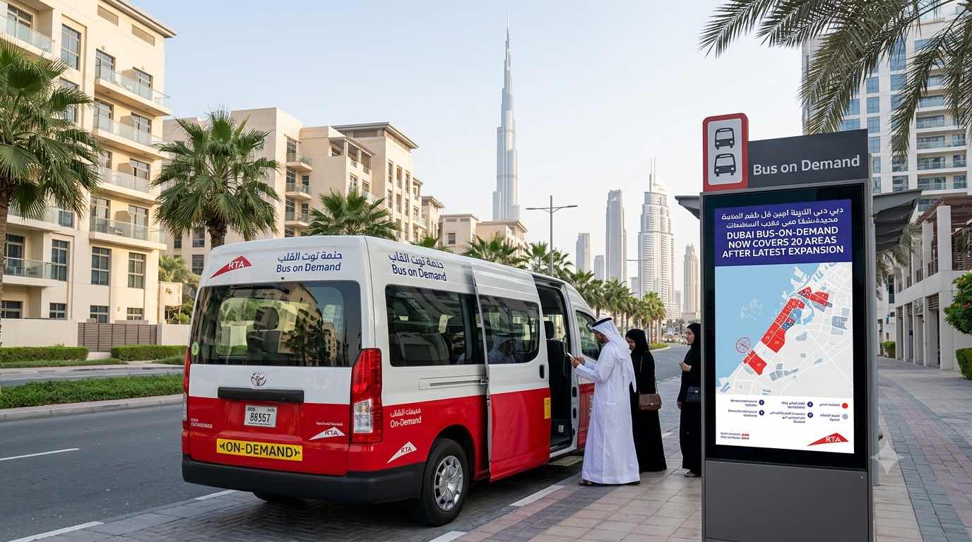Dubai Bus-on-Demand Now Covers 20 Areas After Latest Expansion Dubai Bus-on-Demand Now Covers 20 Areas After Latest Expansion
