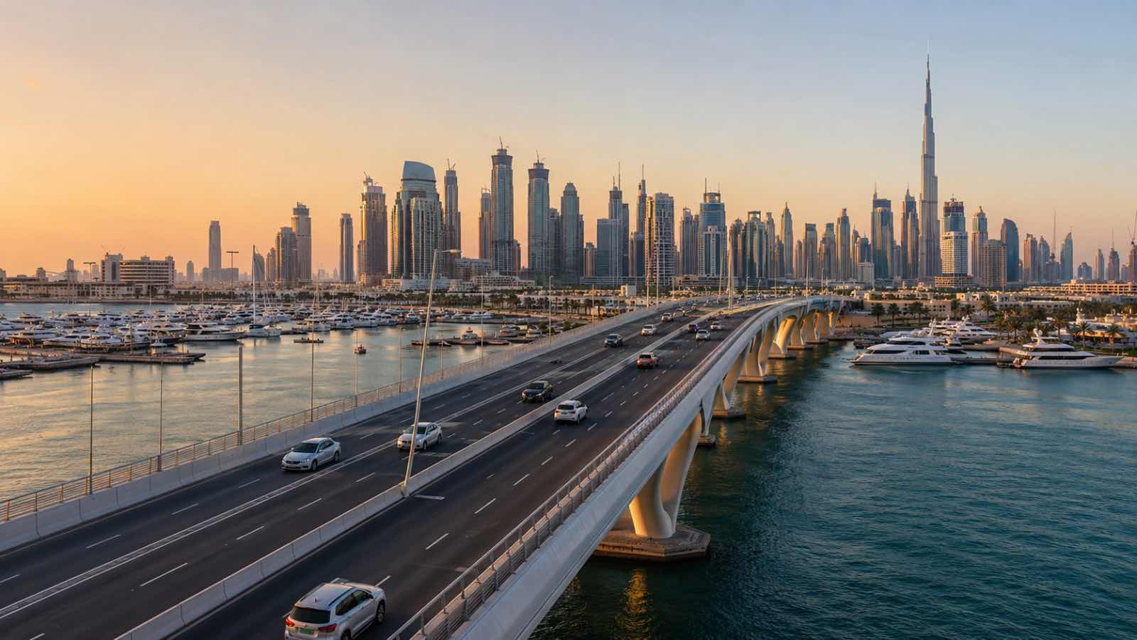 Dubai Harbour Bridge Nears Completion: New SZR Link to Cut Travel Time From 12 Minutes to 3 Dubai Harbour Bridge Nears Completion: New SZR Link to Cut Travel Time From 12 Minutes to 3