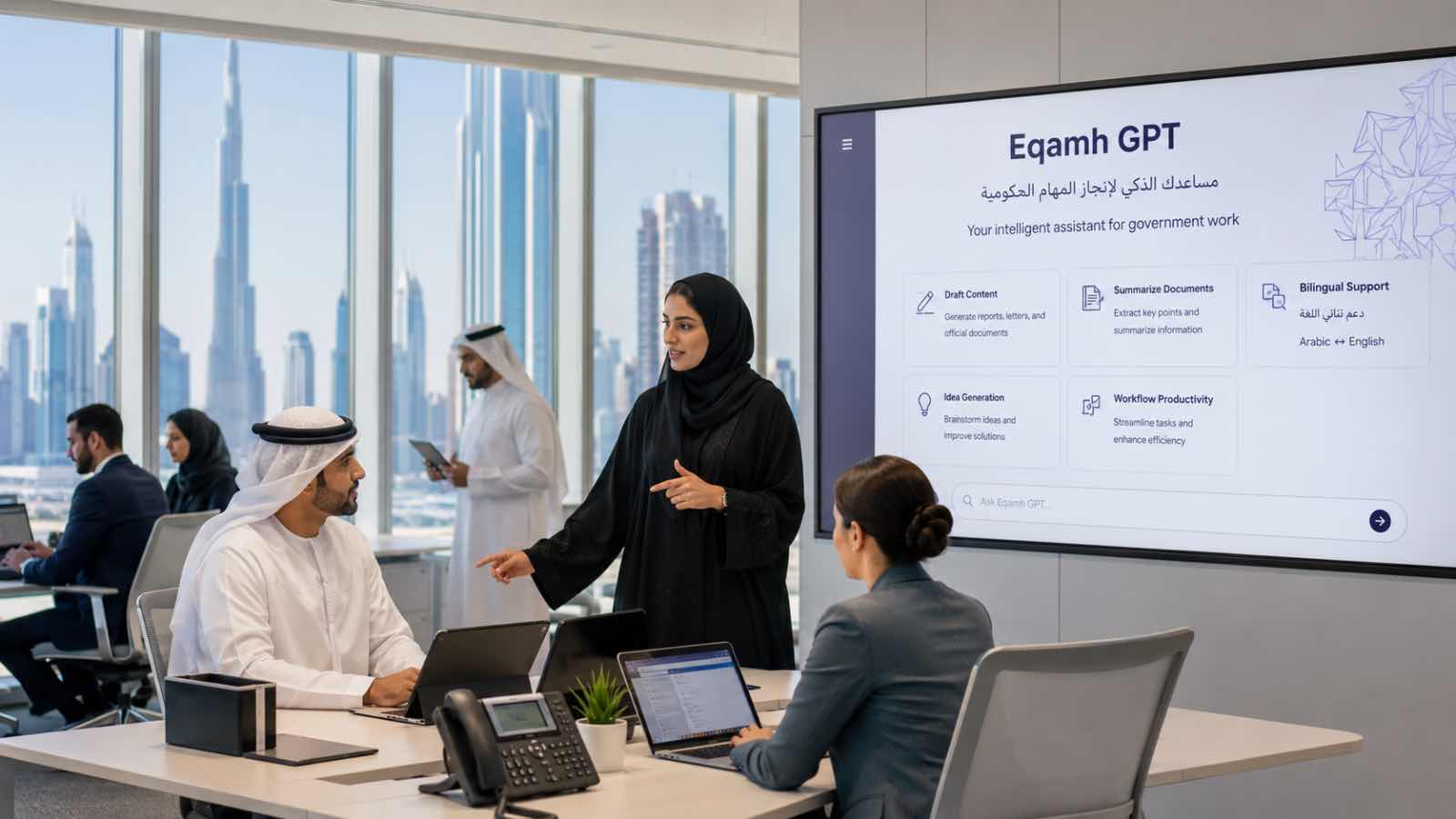 Dubai Launches Eqamh GPT: New AI Platform to Help Government Employees Work Faster Dubai Launches Eqamh GPT: New AI Platform to Help Government Employees Work Faster