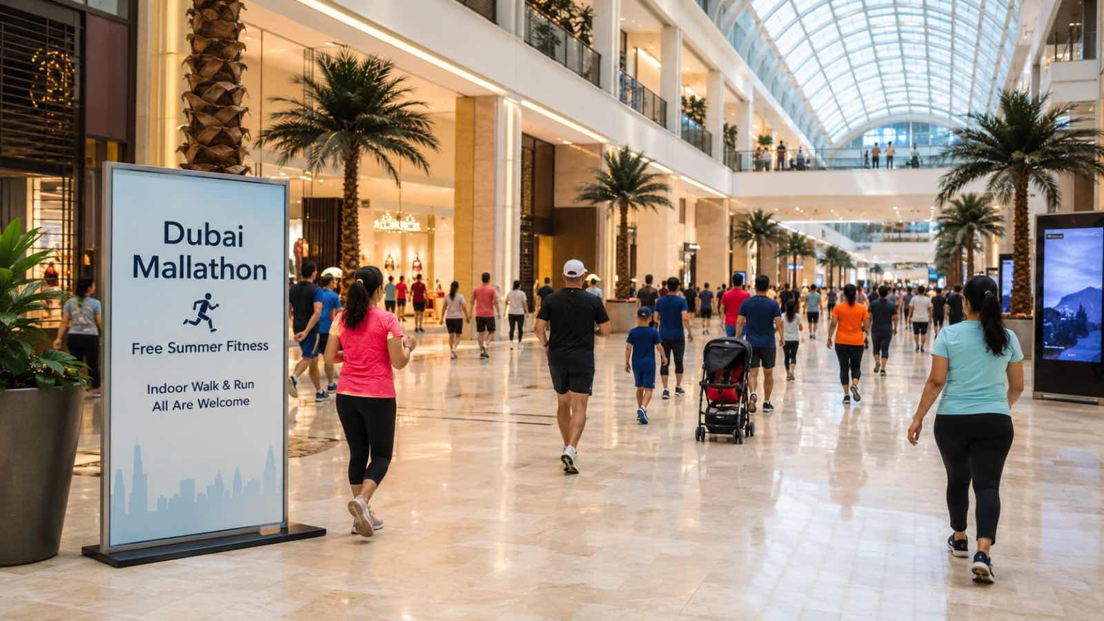 Dubai Mallathon 2026: Free Indoor Walking and Running Tracks Return This Summer