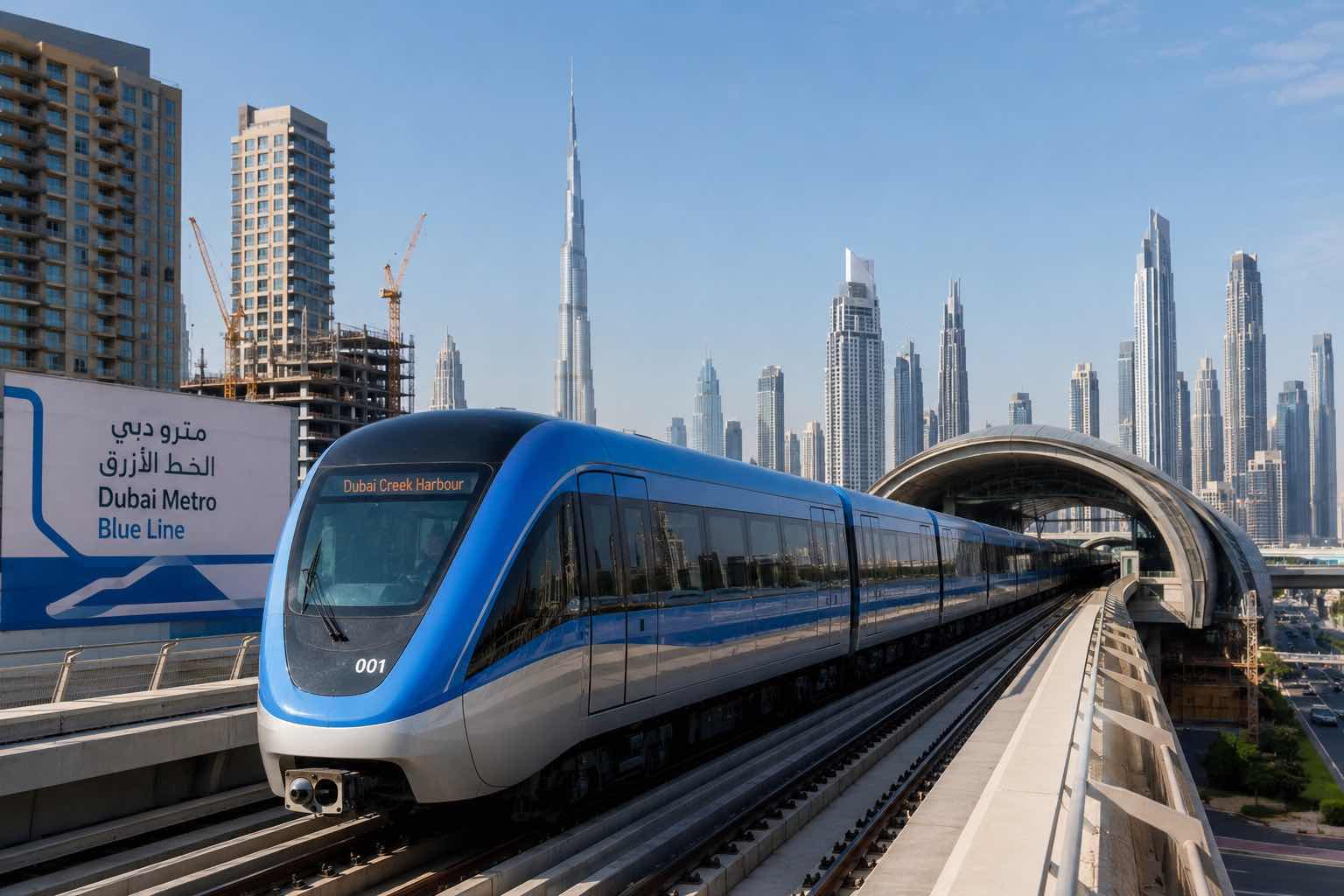 Dubai Metro Blue Line Explained: Routes, Stations and Construction Progress Dubai Metro Blue Line Explained: Routes, Stations and Construction Progress