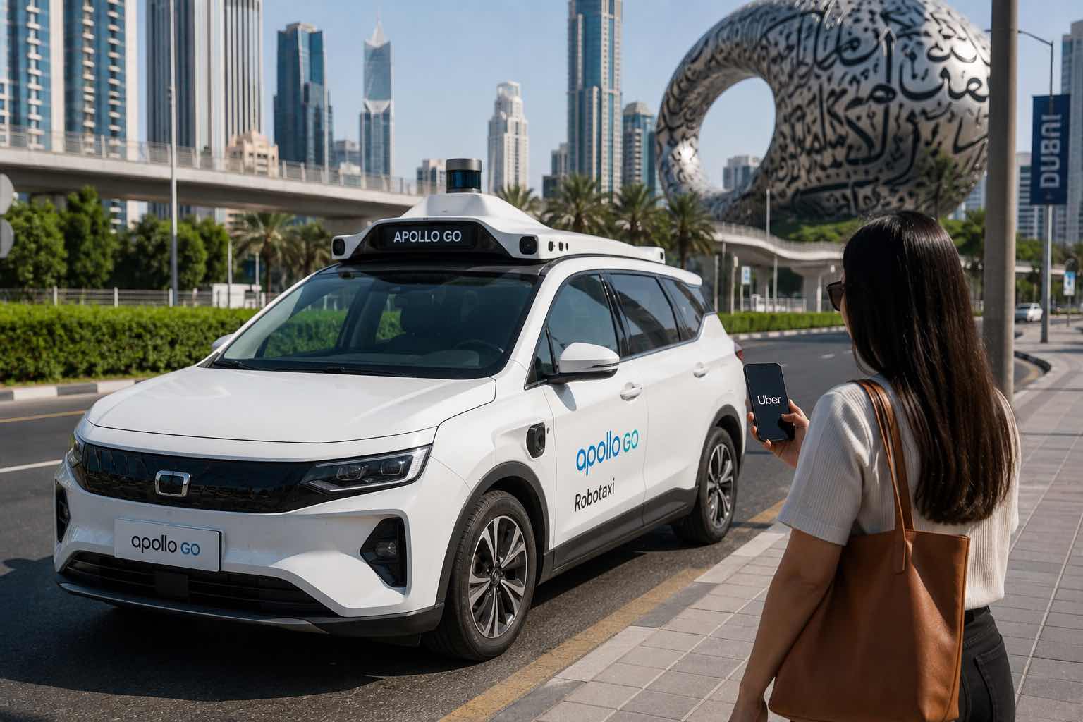 Dubai Robotaxis: Uber Riders Can Now Book Baidu’s Fully Driverless Apollo Go