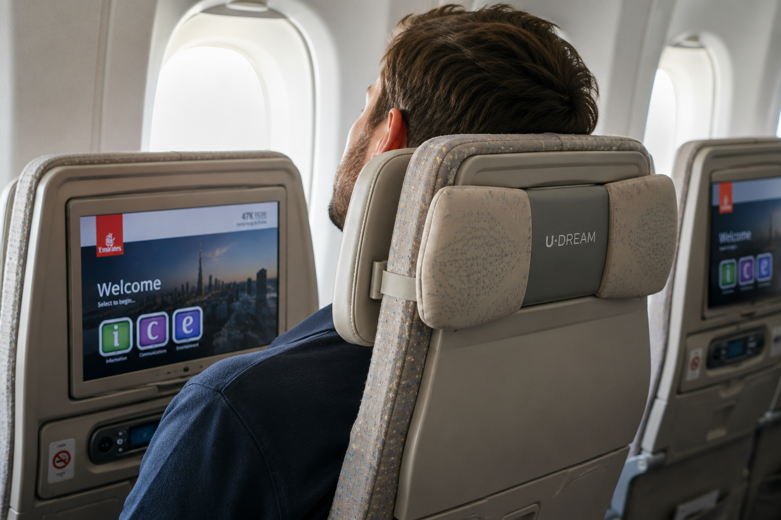 Emirates Introduces U-Dream Headrest to Improve Economy Class Comfort Emirates Introduces U-Dream Headrest to Improve Economy Class Comfort