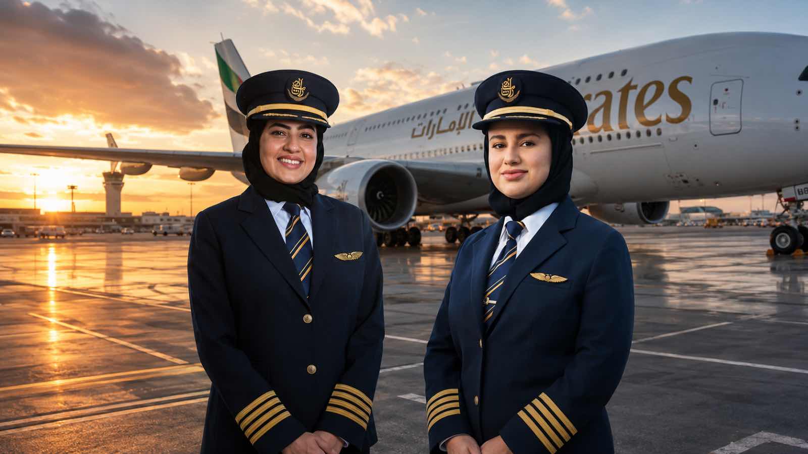 Emirates Makes History as Hanan Mohammed Jawad and Bakhita Al Mheiri Become First Emirati Female Captains Emirates Makes History as Hanan Mohammed Jawad and Bakhita Al Mheiri Become First Emirati Female Captains