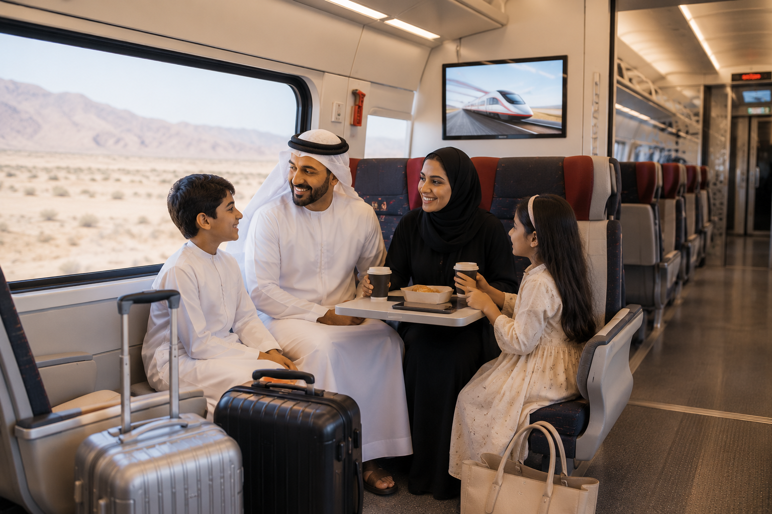 Etihad Rail Allows Two Free Bags Regardless of Ticket Type