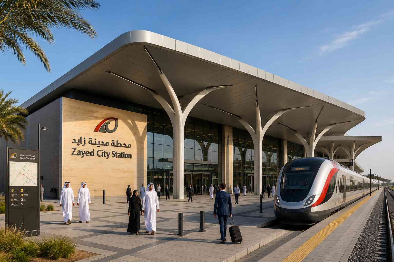 Etihad Rail’s Liwa and Zayed City Passenger Stations to Open Earlier on November 30 Etihad Rail’s Liwa and Zayed City Passenger Stations to Open Earlier on November 30