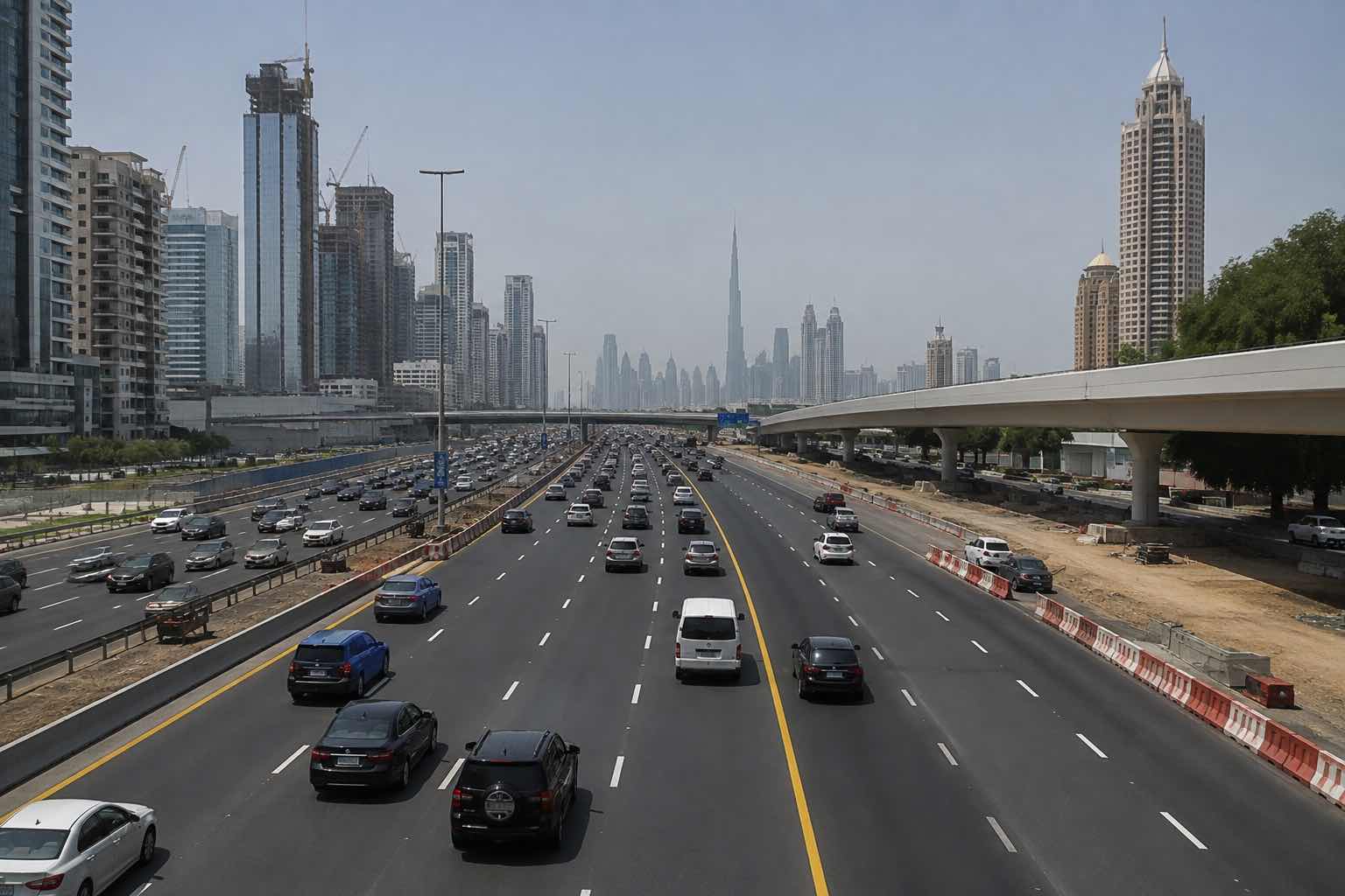Sheikh Zayed Road Gets Extra Lane Near Umm Al Sheif to Ease Peak-Hour Traffic