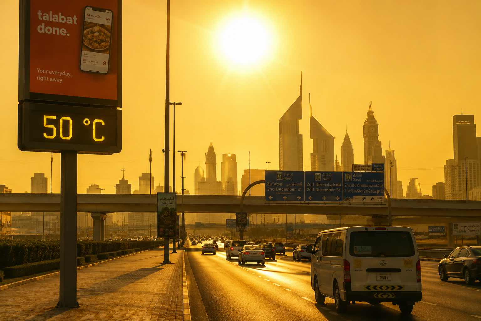 UAE Hits 50°C as Powerful Heatwave Grips the Arab World