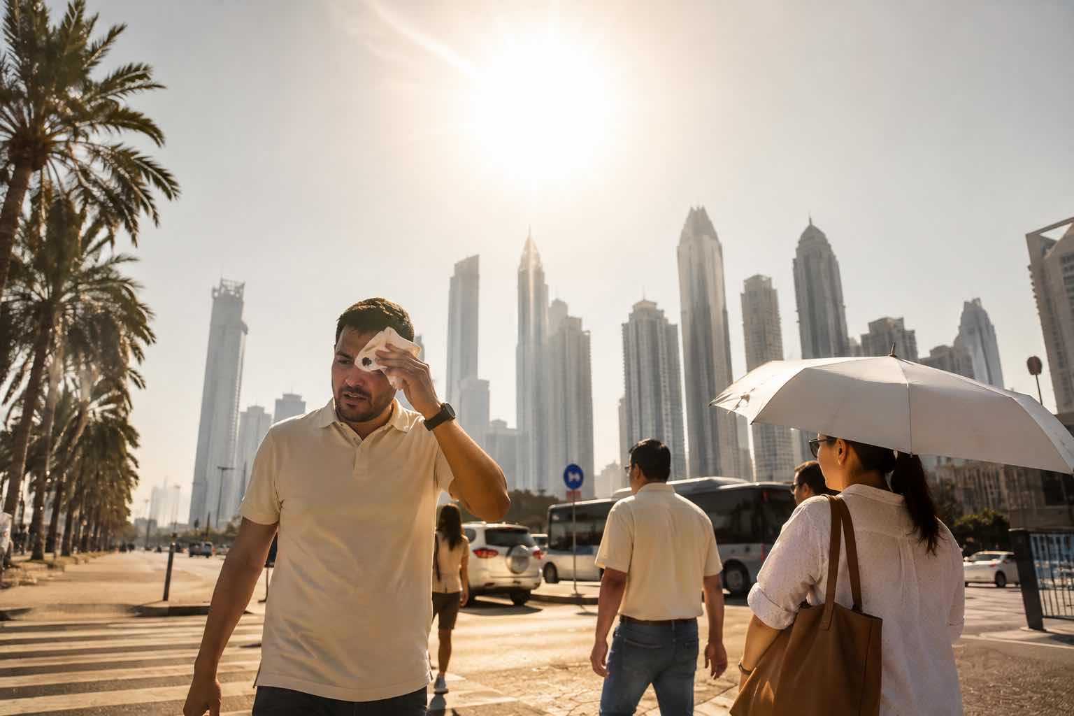 UAE Hits 50°C as Powerful Heatwave Grips the Arab World UAE Hits 50°C as Powerful Heatwave Grips the Arab World