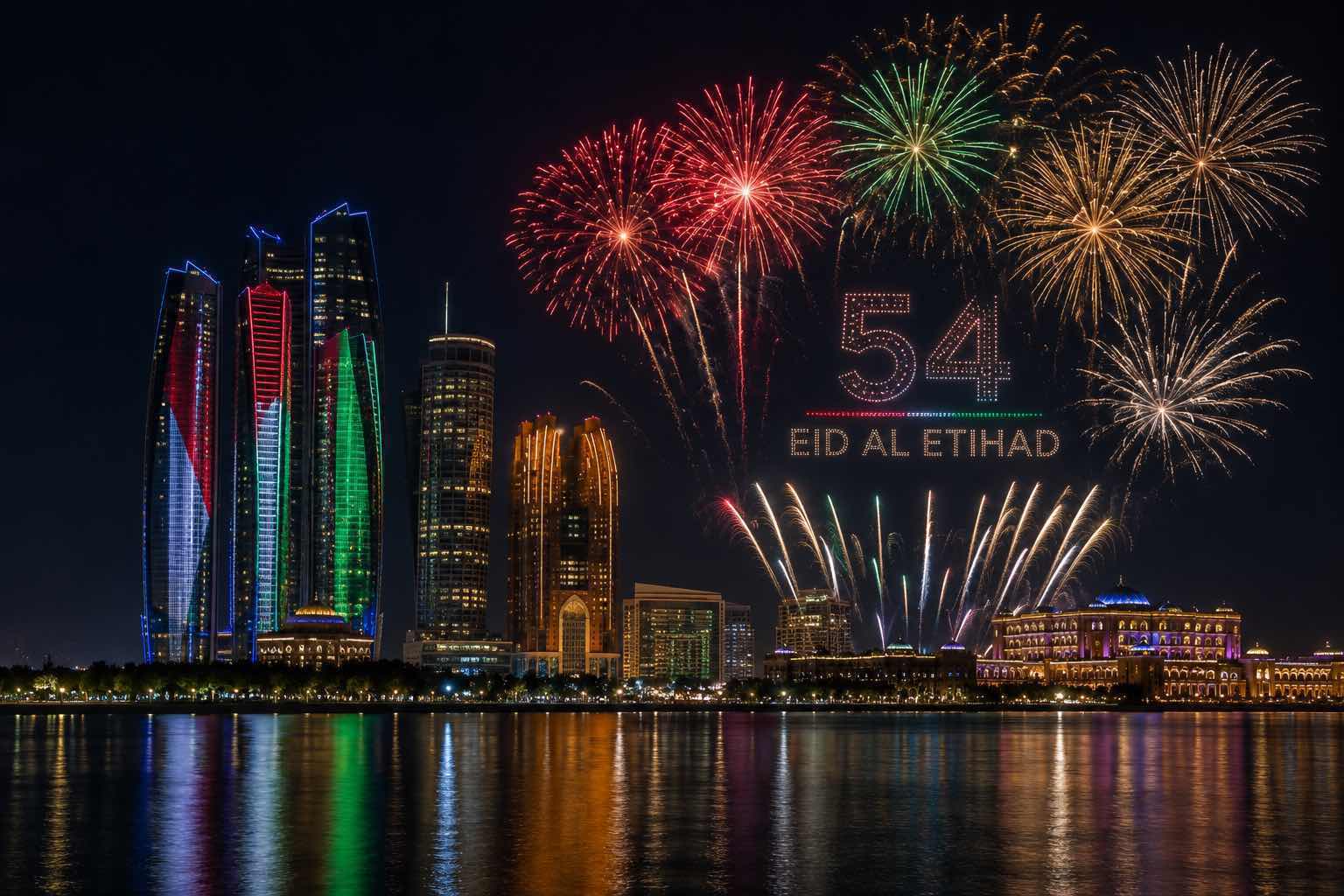 UAE President Praises Team Behind 54th Eid Al Etihad Celebrations UAE President Praises Team Behind 54th Eid Al Etihad Celebrations